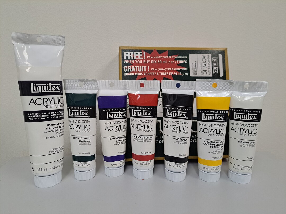 Liquitex High Viscosity Studio 6 Tubes 59ml Free Titanium Etsy