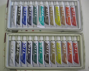Total of 24 tube 2-Set of 12 Tubes Artist Oil Paint  Set 12ml Tubes