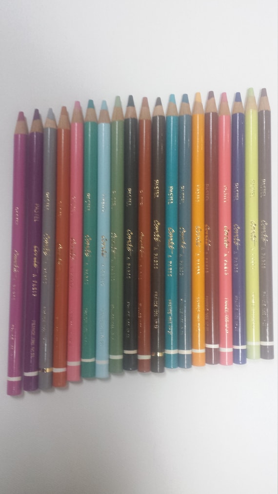 19pcs Conte Pastel Pencils Assorted Made in France Brand New 