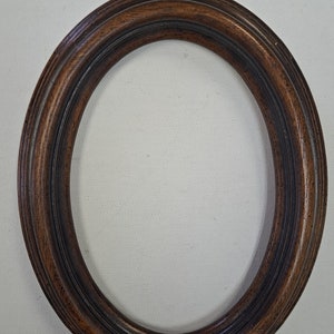 Brązowa owalna drewniana rama do zdjęć 5&#39;&#39;x 7&#39;&#39;