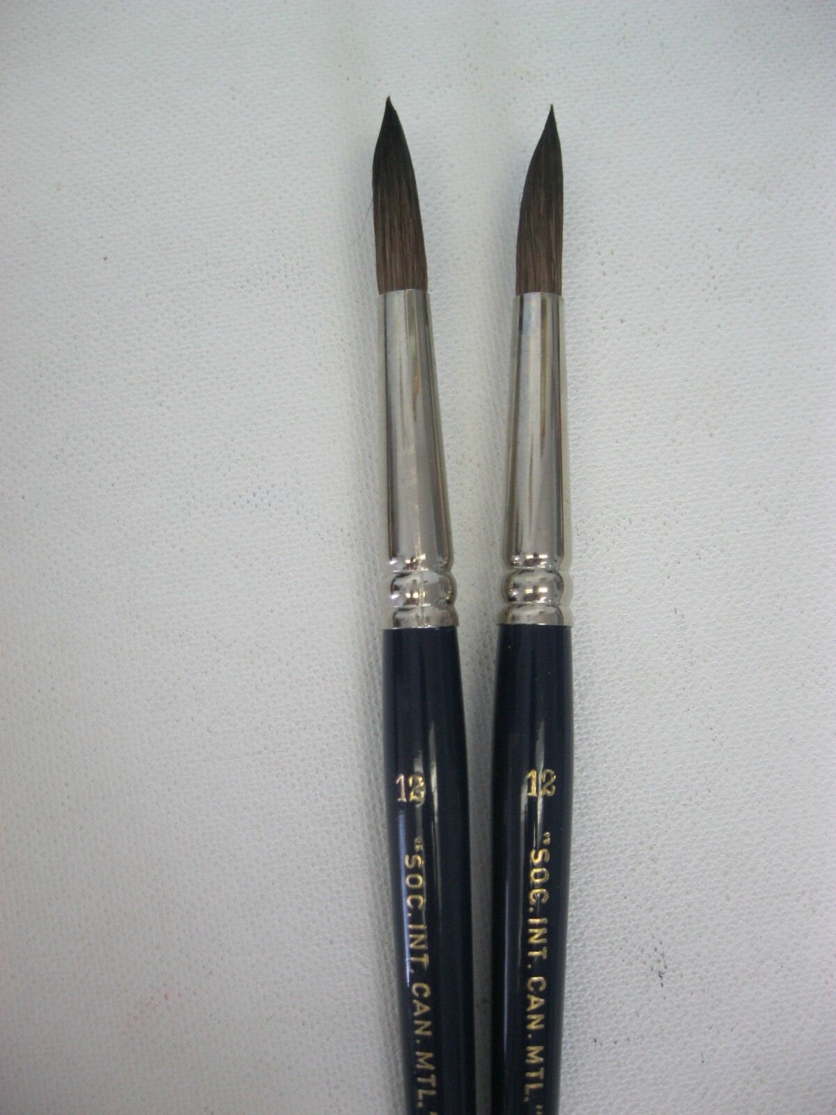 3pcs Stencil Brushes 4-8-10 White Bristle Short Wooden Handle 