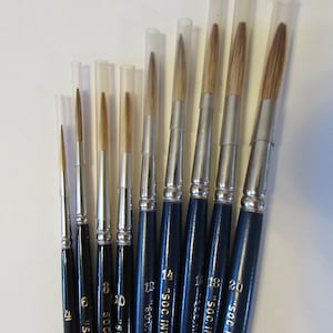 Handlettering Brush Handlettering Brush mit mittellangem Haar (Sabelline) in 9 Größen oder im Set erhältlich