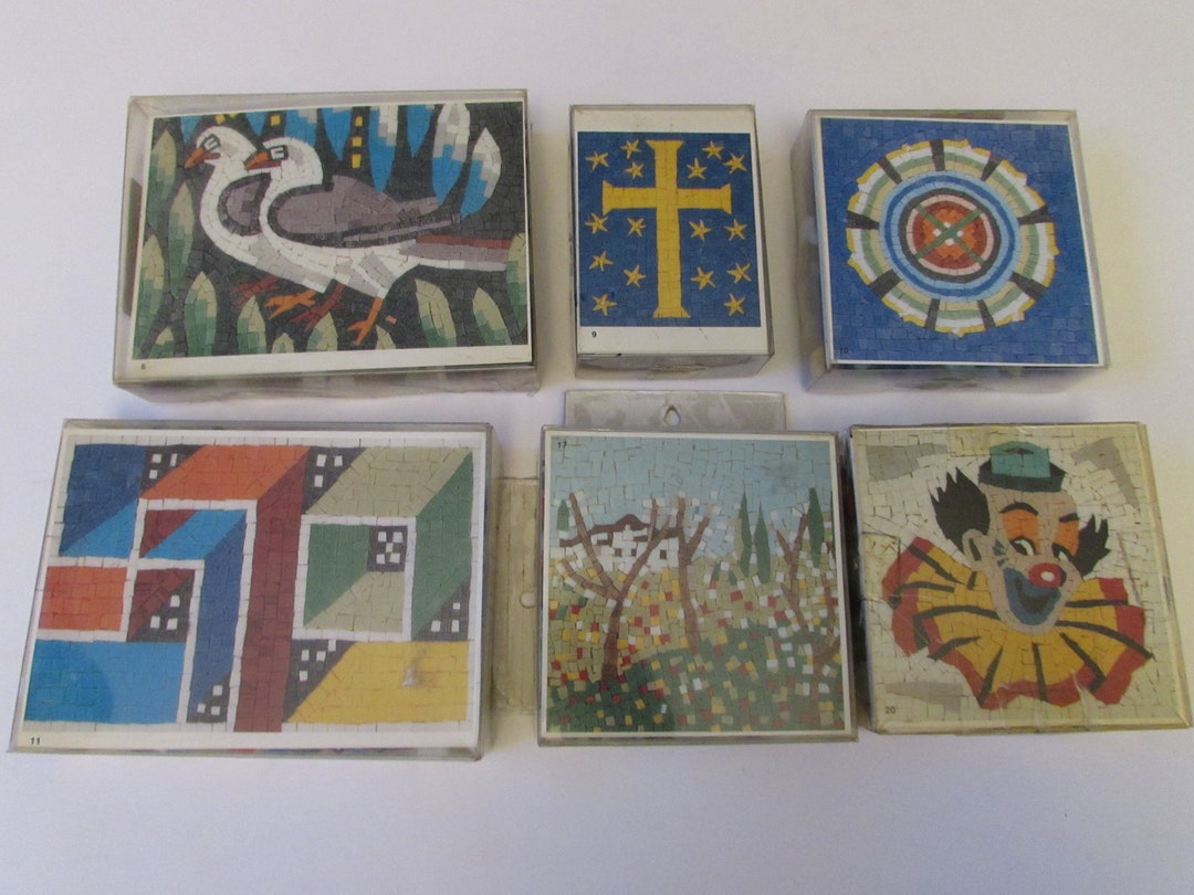 Ferrario Glass Mosaic Kitset 6 Models to Choose Etsy