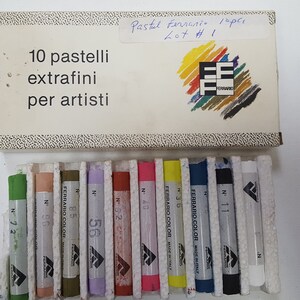 10 stuks Ferrario Extrafine Artist Quality Quality Pastels Set Lot #1 --- Made in Italy