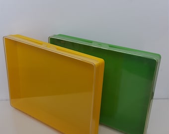 Plastic empty  case made out of polystyrole - Please choose your color Yellow or Green