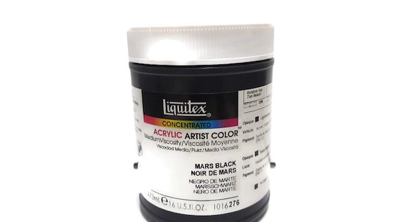 Liquitex Acrylic Paint Medium Viscosity Titanium White or Mars Black 473ml  Please Choose 