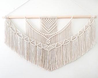 Extra Large Macrame Wall Hanging: Boho Woven Wall Art
