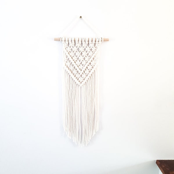 Small Handmade Macrame Wall Hanging Available in Many Colors, Handmade in the United States, Wall Tapestry, Small Macrame, Small Wall Art