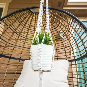 Macrame Plant Hanger, Available in Many Colors, Boho Plant Hanger, Boho House Decor, Tassel Plant Hanger