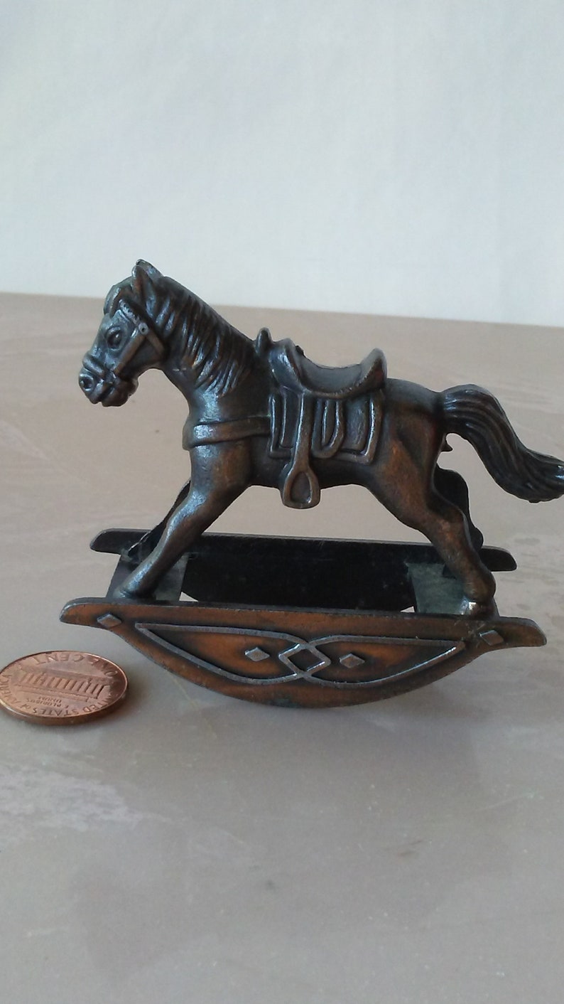 metal rocking horse