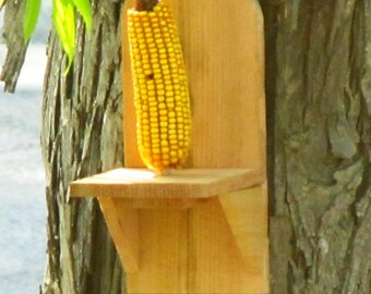 Cedar Squirrel Feeder