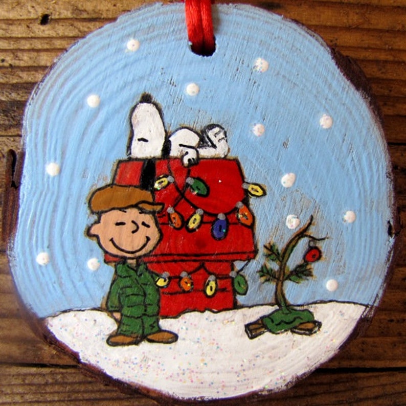 Snoopy & Charlie Brown Christmas Ornament Etsy