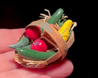 Miniature Garden Produce Basket