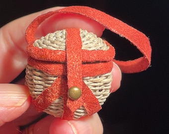 Miniature Fishing Creel Basket