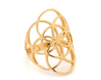 Seed of Life Ring | Gold