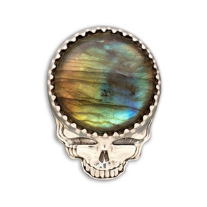 Grateful Dead Throwin&#39; Stones Bolo Pendant | Labradorite