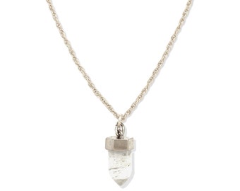 Collar de gargantilla de cristal / Plata