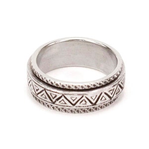 Triko Spinner Ring | Argent