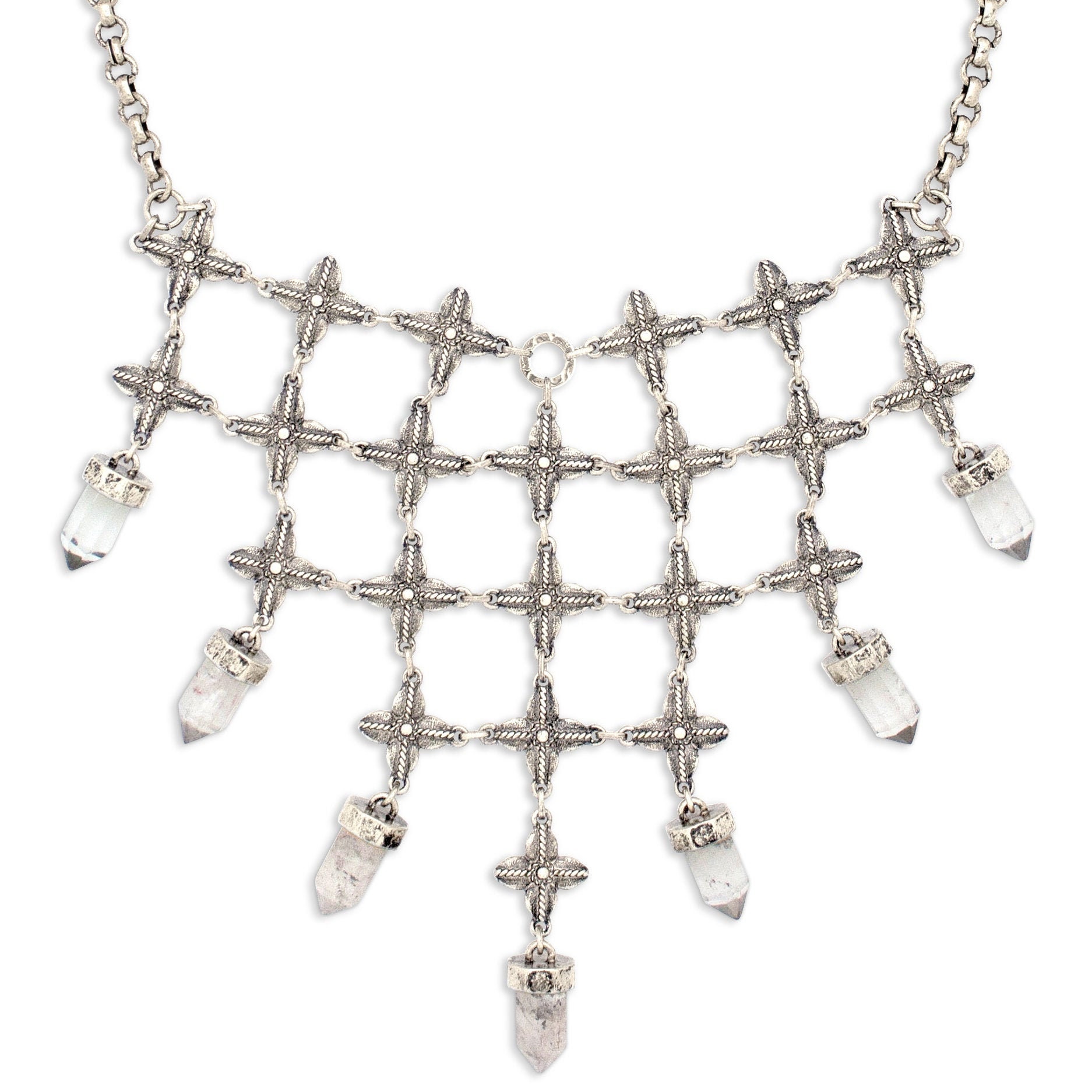 Crystal 2024 bib necklace