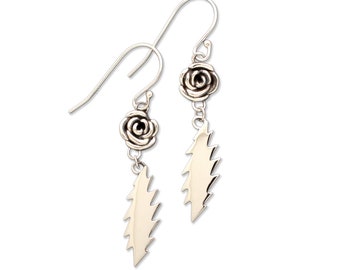 Grateful Dead Delilah Jones Earrings - Silver