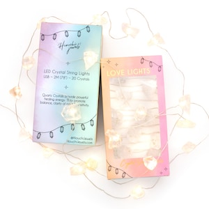 Love Lights ~ Crystal String Lights ~ Quartz Crystal