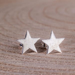 Stern Ohrstecker-Silber Stern Ohrringe-Silber Ohrstecker-Sterling Stern Ohrstecker-Astronomie Ohrringe-Geschenk Idee-Stern Ohrringe-Schmuck Silber-Argent-Plata