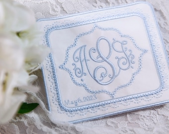 Wedding Dress Label Monogrammed Lace Frame