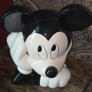 Vintage Retro Rare Mickie Mouse Cookie Jar - Treasure Craft Disney Collectible FREE SHIPPING