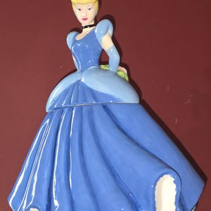 Vintage Retro Rare Cinderella Cookie Jar - Disney Collectible FREE SHIPPING