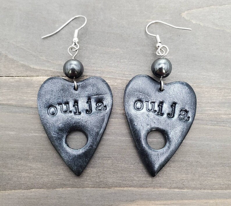 Ouija Planchette Earrings