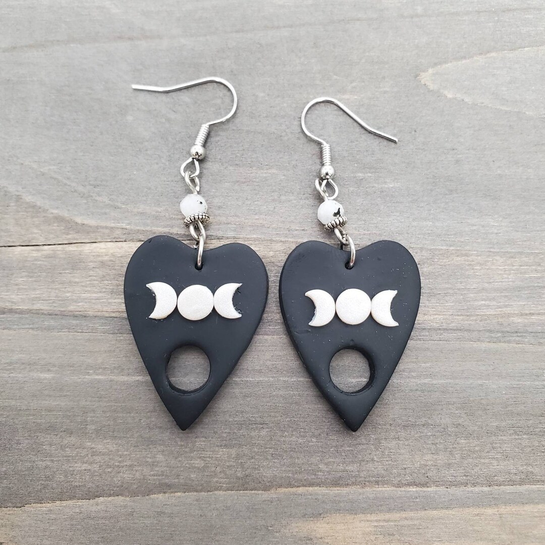 Ouija Board Earrings Ouija Planchette Earrings Etsy