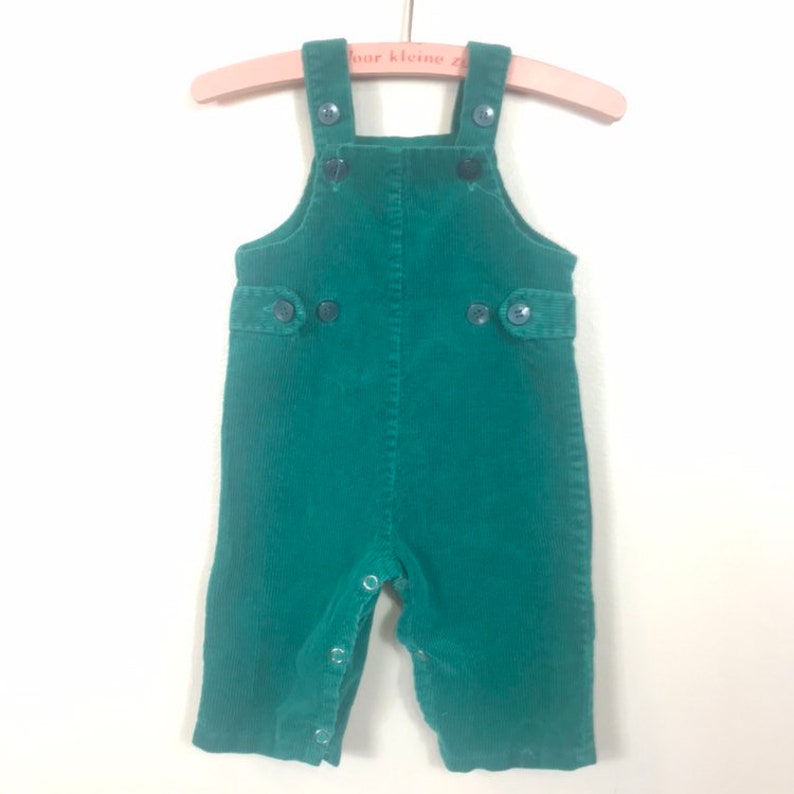 green corduroy overalls baby