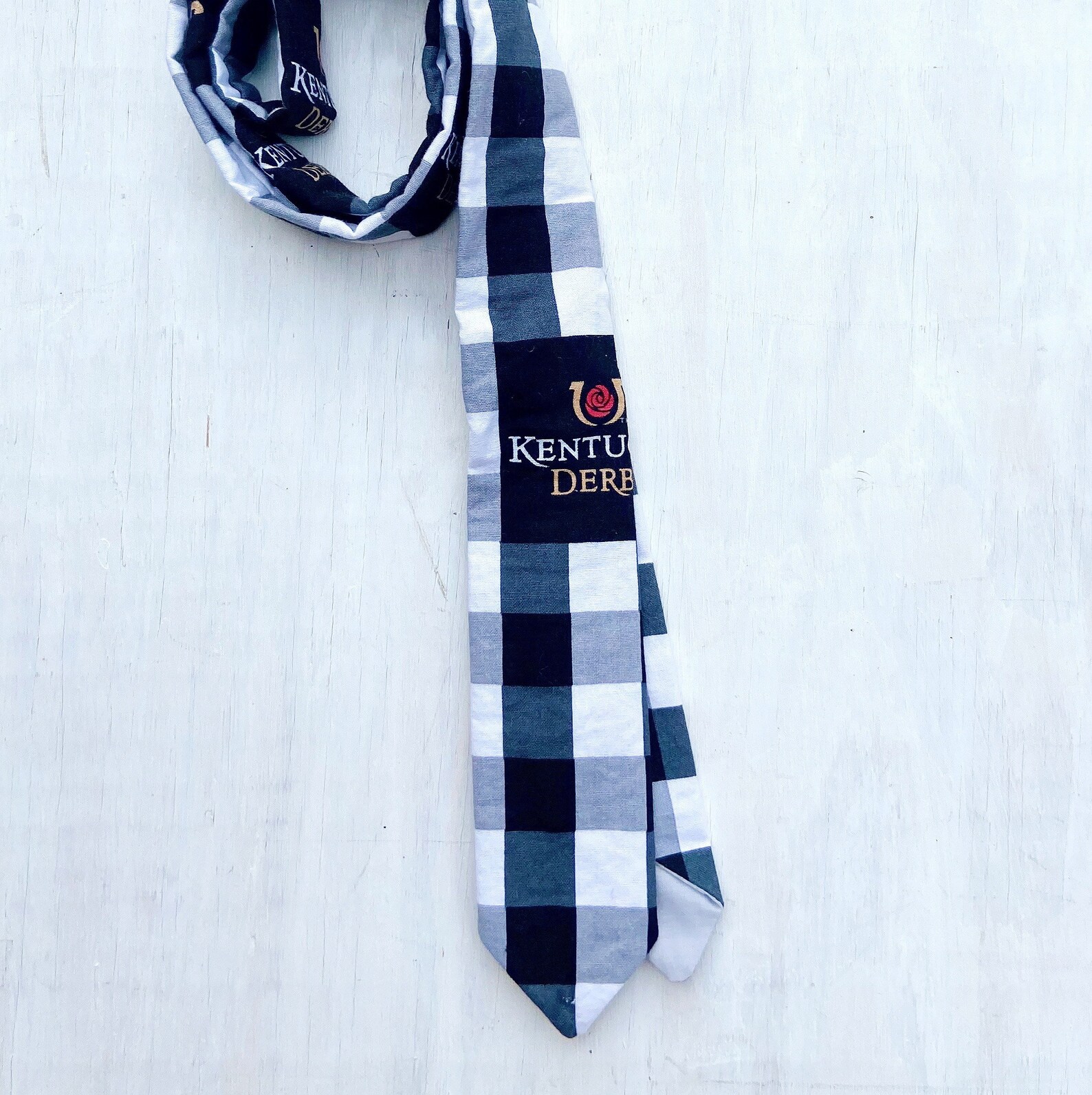 Kentucky Derby Necktie Mens Plaid Derby Neck Tie Men's Etsy UK