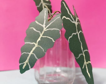 Faux Houseplant - Alocasia Polly Paper Plant, Paper Plants Home Decor, Plant Lover Gift, Plant Home Decor, Xmas Plant Gift, Houseplant Gift