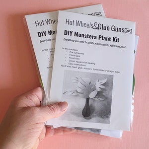 DIY Craft Kit- Paper Monstera Craft Kit, DIY Plants , Kit for Teens Adults Kids, Plant Lover DIY Kit, PaperPlants Kit, HandmadeChristmasGift Bild 5