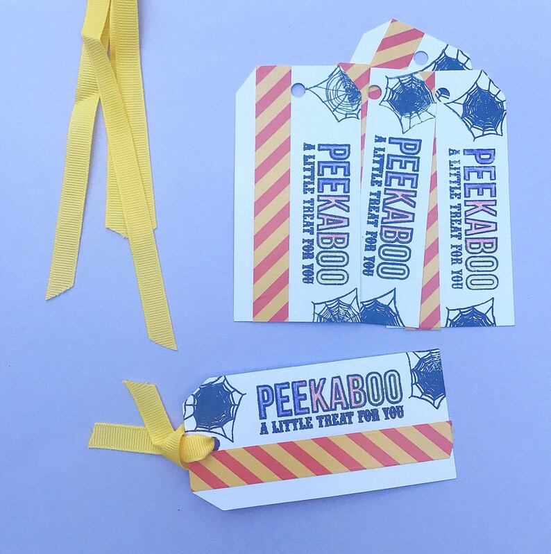 Halloween Gift Tags Halloween Handmade Party Favors Handmade Halloween Gift Cards Halloween basket tags