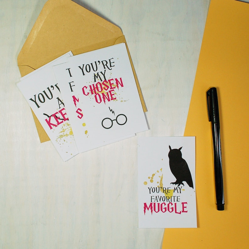 Harry Potter Lunch Box Notes Back to School Lunch Box Cards Etsy