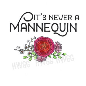 Murderino Wall Print It's Never a Mannequin, 8x10 My Favorite Murder Wall Art, MFM print, SSDGM, Bedroom Wall Art, Funny Gift for Her image 2