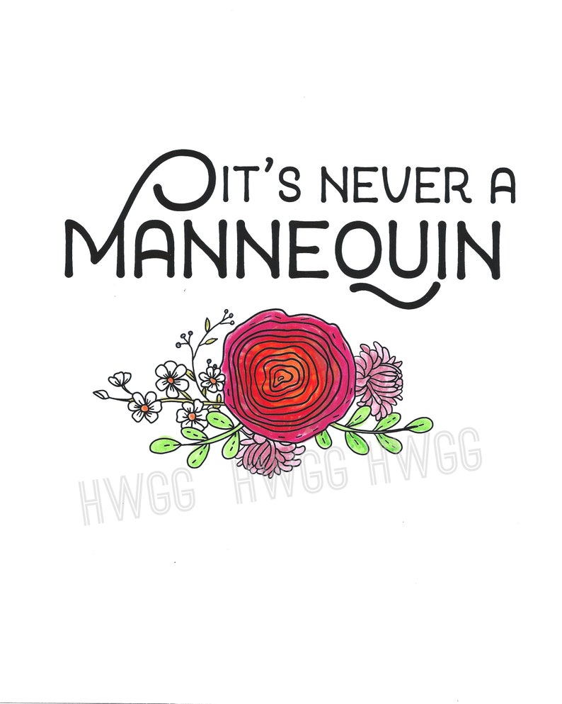 Murderino Wall Print It's Never a Mannequin, 8x10 My Favorite Murder Wall Art, MFM print, SSDGM, Bedroom Wall Art, Funny Gift for Her image 2