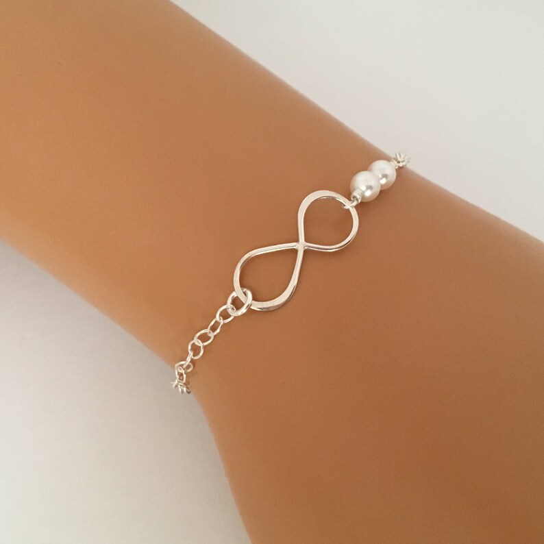 Philip Jones Sterling Silver Infinity Strand Bracelet – Cable Chain With Lobster Claw, 18cm