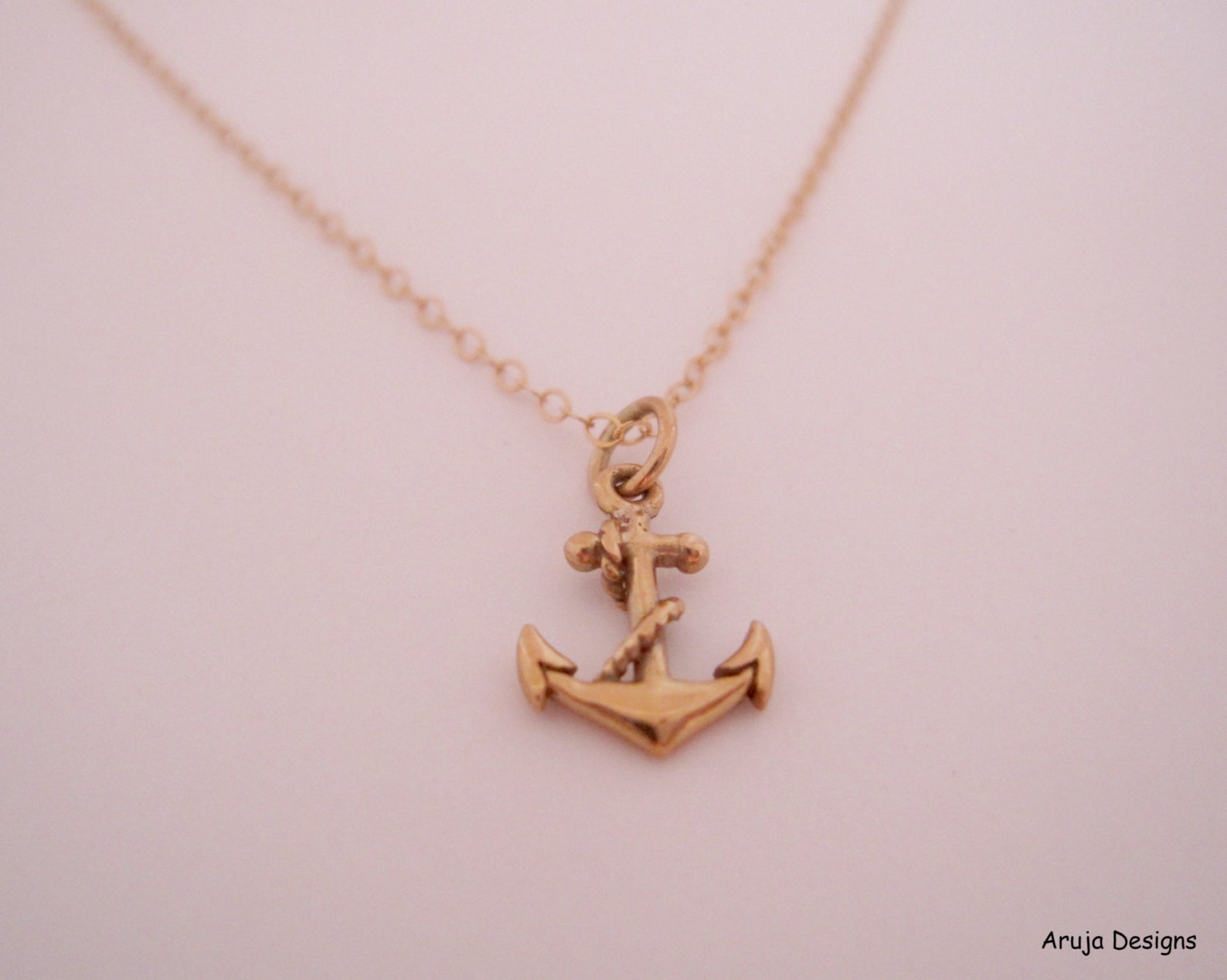 Anchor Necklace - Etsy