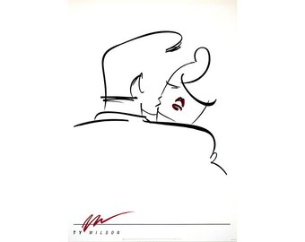 Ty Wilson-At the Hop-1989 Serigraph