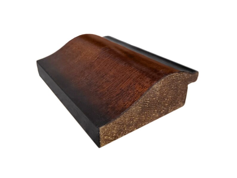 3 Genuine Rich Brown Maple Wood Veneer CHOPPED Traditional Picture Frame MOULDING STICKS