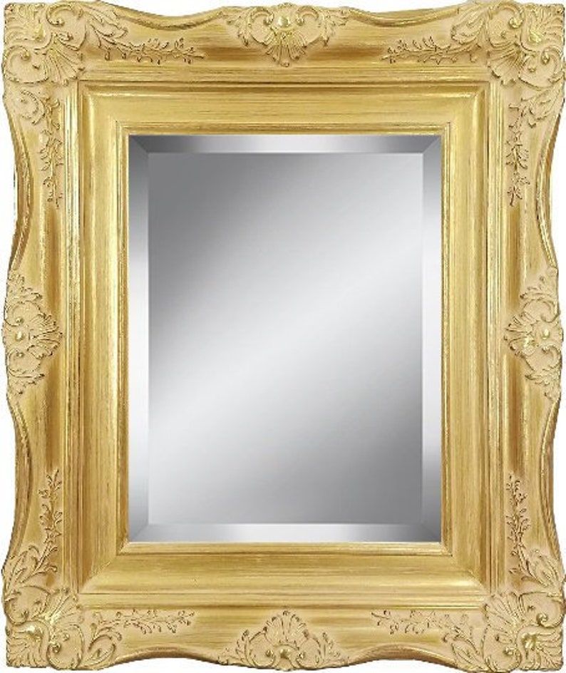4 Ornate Baroque French Gold Framed Beveled Wall Mirror Sizes 8x10 11x14 16x20 24x36 - Gold Framed Beveled Wall Mirror 4 Ornate Baroque French Gold Framed Beveled Wall Mirror Sizes 8x10 11x14 16x20 24x36 - Gold Framed Beveled Wall Mirror
