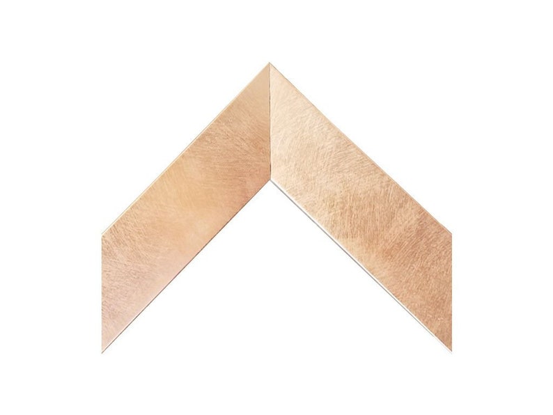 Brushed Rose Gold Metallic Finish Picture Frame in Size 4x6 Etsy