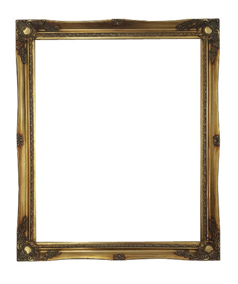 Ornate Baroque Gold Painted Wooden Frame Sizes 5x7 8x10 Etsy