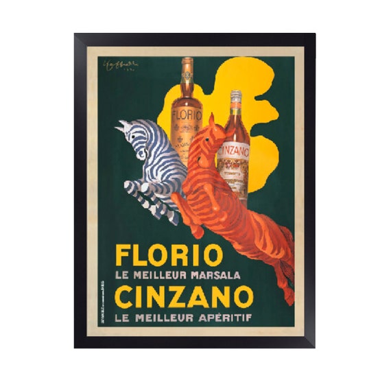 VERMOUTH MARTINI POSTER RARE LEONETTO CAPPIELLO 16X20
