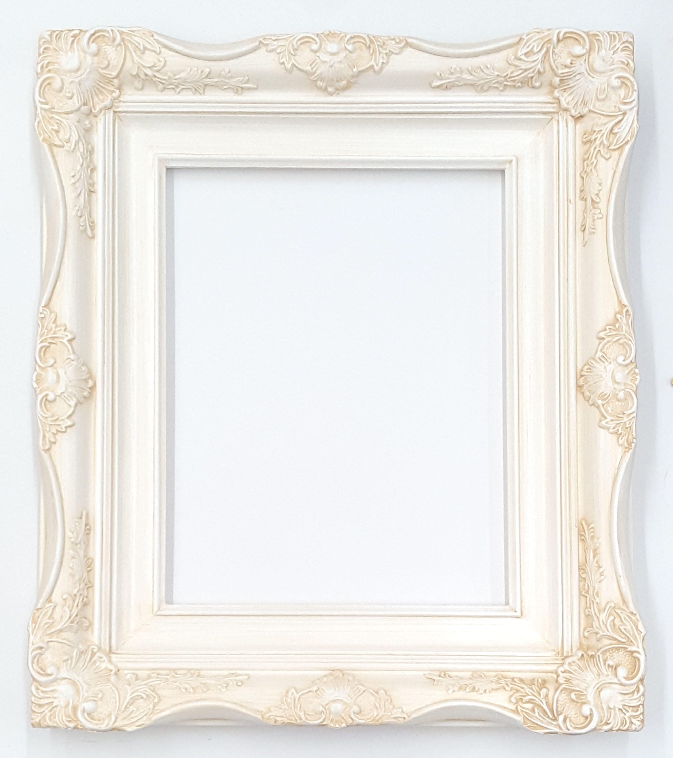 4 Ornate Baroque White Picture Frame Inside Sizes 5x7 Etsy