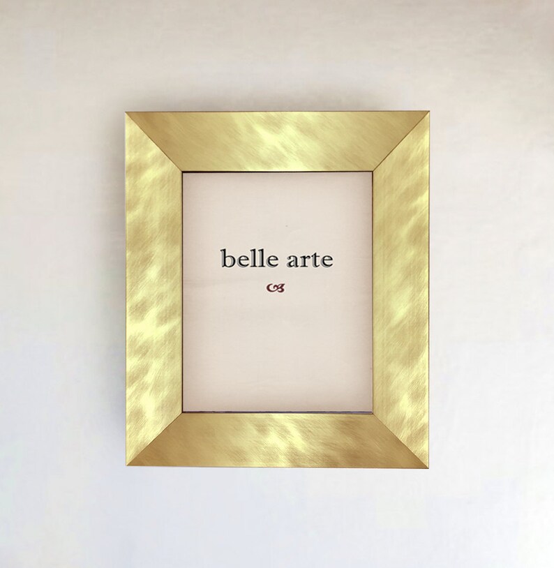 Brushed Gold Metallic Finish Wood Picture Frame size 4x6 5x7 Etsy