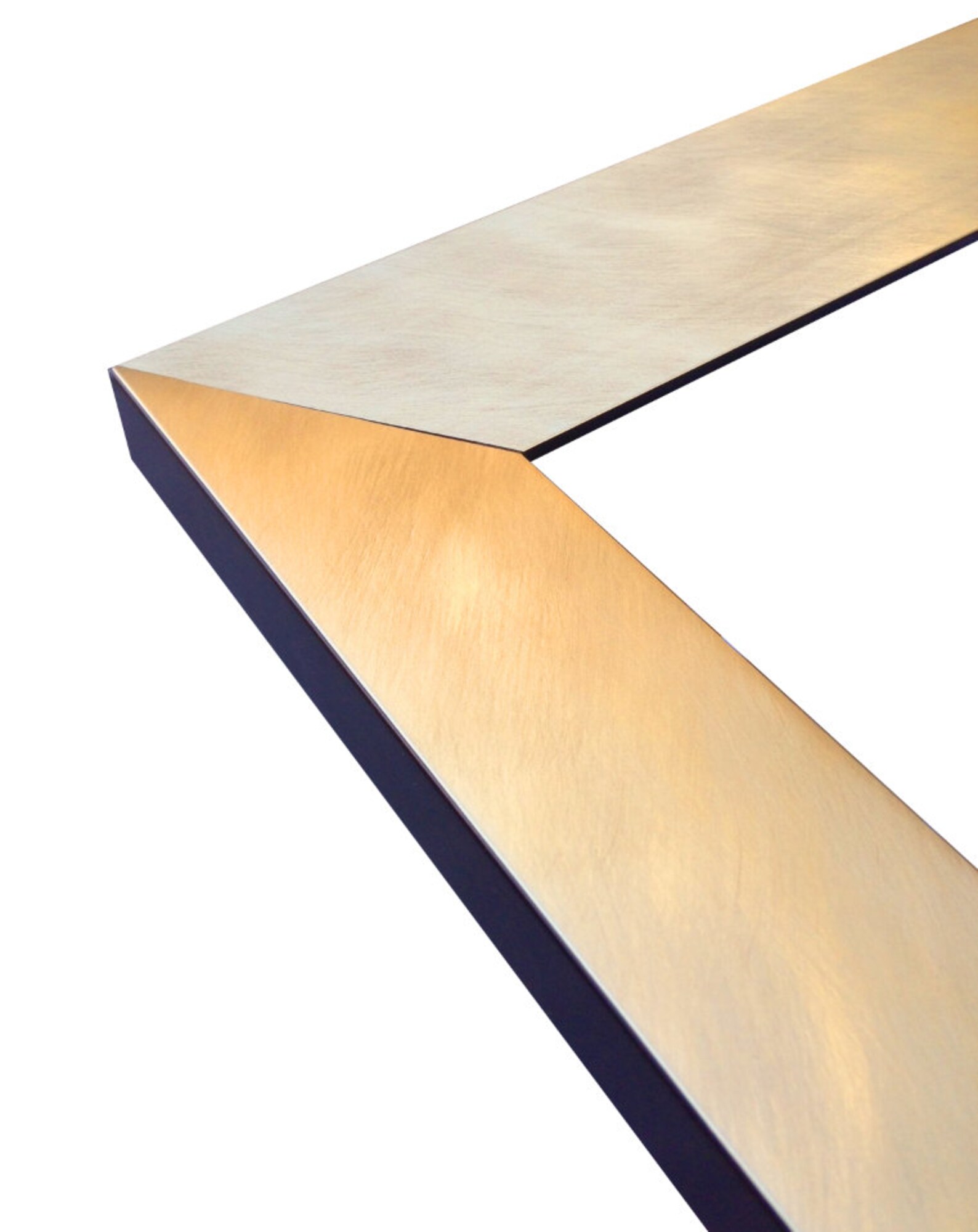 Brushed Gold Metallic Finish Wood Picture Frame size 4x6 5x7 Etsy